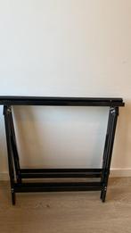 Tafelpoot set - zwart metaal, Tafelpoot, Minder dan 50 cm, Ophalen of Verzenden, Zo goed als nieuw