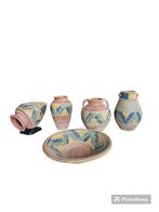Vintage terracotta set van aardewerk, Antiek en Kunst, Ophalen of Verzenden