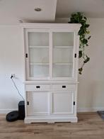 Witte landelijke Buffetkast 130*219, Huis en Inrichting, Kasten | Buffetkasten, Ophalen, 100 tot 150 cm, 200 cm of meer, Zo goed als nieuw