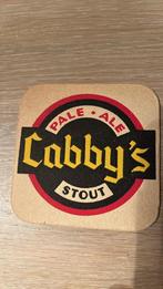 Oud bierviltje Cabby’s Belgie, Verzamelen, Biermerken, Ophalen of Verzenden, Gebruikt, Viltje(s), Overige merken