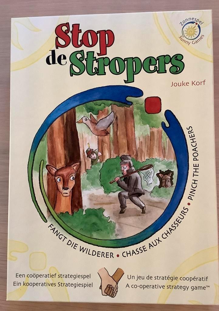 Zonnespel: Stop de Stropers - Jouke Korf - coöperatief spel., Hobby en Vrije tijd, Gezelschapsspellen | Overige, Zo goed als nieuw