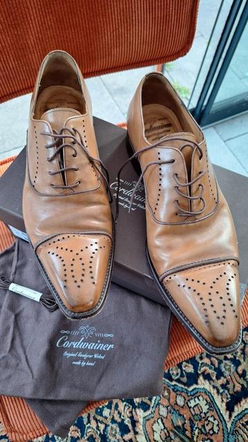 Cordwainer maat 45 cognac kleurig heren schoenen  beschikbaar voor biedingen