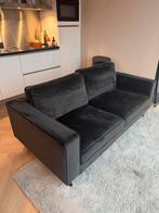 Woood bank, fluweel/ verlours antraciet, Ophalen, Gebruikt, Kunststof, 200 tot 250 cm