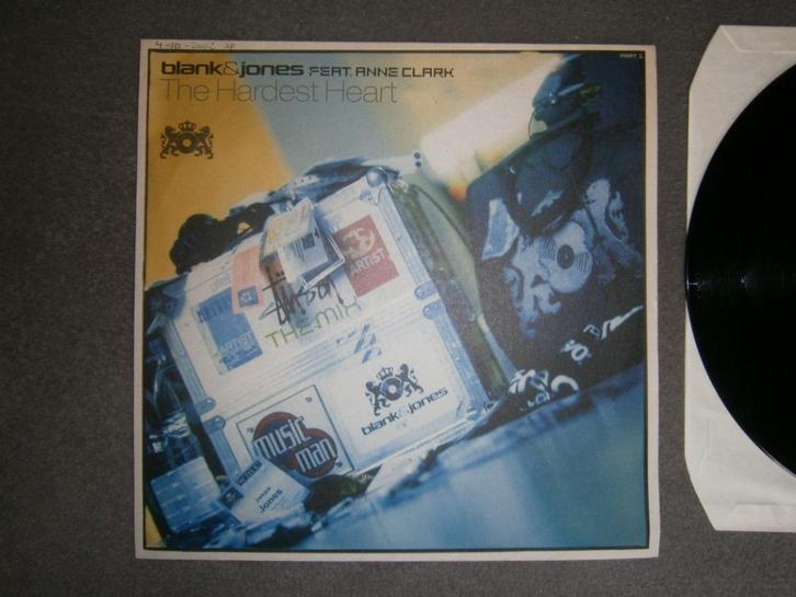 Blank&Jones feat. Anne Clark – The Hardest Heart 2002 Trance, Cd's en Dvd's, Vinyl | Dance en House, Zo goed als nieuw, Techno of Trance
