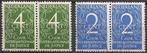Cour de Justice serie D 25 - D 26 O PAARTJES. ADV. no.54 A., Verzenden, Na 1940, Gestempeld