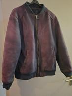 Bomberjack van zacht imitatiesuède. C&A Maat L, Kleding | Heren, Jassen | Winter, Ophalen, Maat 52/54 (L), Blauw, C&A