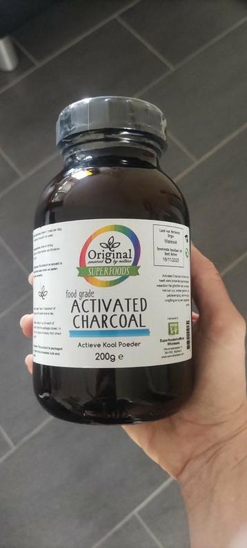 Nieuw Activated Charcoal/ Actieve Houtskool, 200gr. beschikbaar voor biedingen