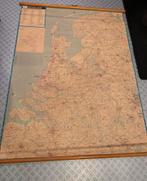 Vintage schoolkaart Nederland, Ophalen of Verzenden