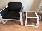 Tuinstoel met tafeltje, Tuin en Terras, Ophalen, Zo goed als nieuw, Aluminium