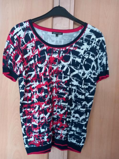Leo & Ugo Top - Maat 38/40 (M), Kleding | Dames, T-shirts, Gedragen, Maat 38/40 (M), Blauw, Korte mouw, Ophalen of Verzenden