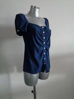 Duurzame mode blouse Monique Collignon, 36/38 NIEUW, Kleding | Dames, Nieuw, Blauw, Ophalen of Verzenden, Maat 36 (S)