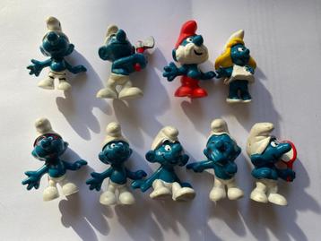Schleich Smurf 9 stuks made in Hongkong beschikbaar voor biedingen