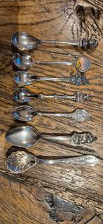 7 st. Verzilverde lepeltjes efteling ouwehand dolfinarium, Ophalen of Verzenden