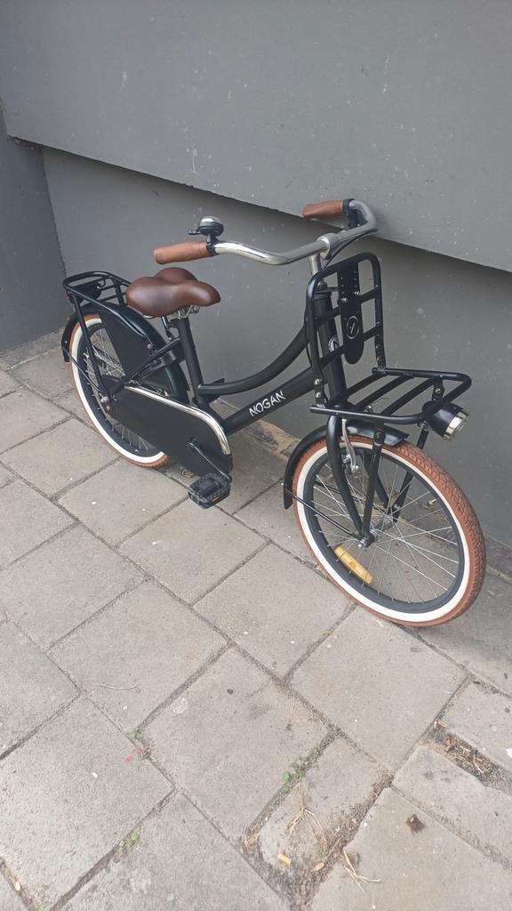 Nogan 20 inch fiets - mat zwart, Fietsen en Brommers, Fietsen | Meisjes, Zo goed als nieuw, 20 inch, Handrem, Ophalen of Verzenden