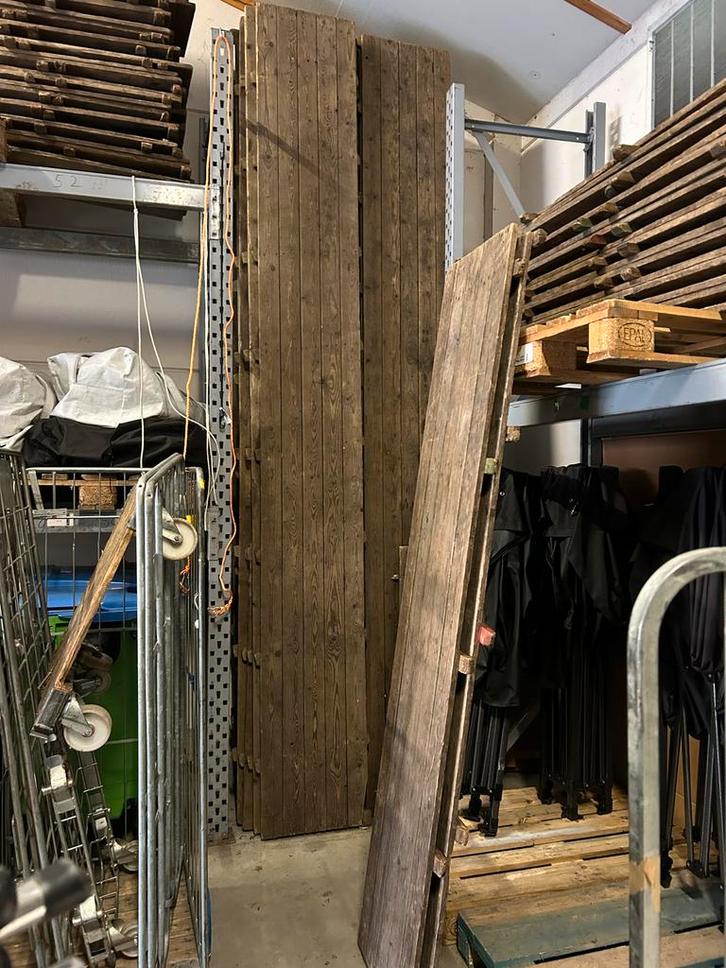 Houten Vlonders - verhuur - Festival - Partij Aanbie, Zakelijke goederen, Kantoor en Winkelinrichting | Magazijn, Stelling en Opslag