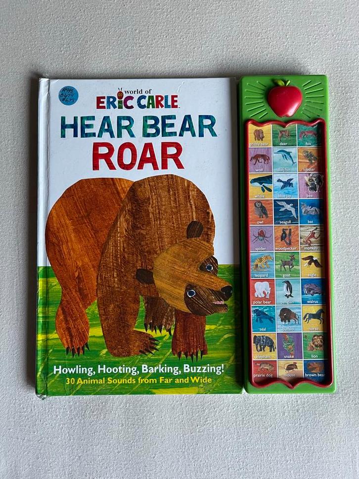 Eric Carle Hear Bear Roar Geluidenboek, Boeken, Kinderboeken | Baby's en Peuters, Gelezen, 2 tot 3 jaar, Ophalen