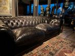 Chesterfield bank zwart, Huis en Inrichting, Ophalen, 250 tot 300 cm, Gebruikt, 100 tot 125 cm
