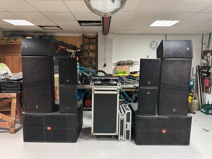 Complete JBL PA Set met Pioneer DDJ-SR, Audio, Tv en Foto, Professionele Audio-, Tv- en Video-apparatuur, Gebruikt, Audio, Ophalen