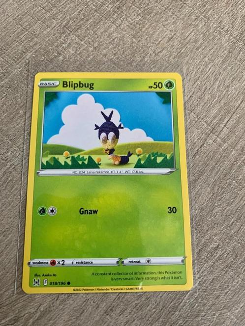 Blipbug 018/196 Lost Origin - Pokémon Kaart, Hobby en Vrije tijd, Verzamelkaartspellen | Pokémon, Nieuw, Losse kaart, Ophalen of Verzenden