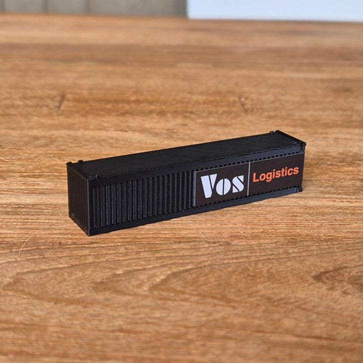 Zeecontainer 40ft – VOS Logistics – N-Scale / Schaal 1:160, Hobby en Vrije tijd, Modeltreinen | N-Spoor, Nieuw, Wagon, Gelijkstroom of Wisselstroom