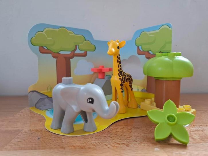 ZGAN Duplo 10971 Wilde Dieren van Afrika, compleet!, Kinderen en Baby's, Speelgoed | Duplo en Lego, Zo goed als nieuw, Duplo, Complete set