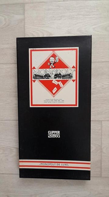 Monopoly de Luxe zwarte doos met guldens mooi en compleet .  beschikbaar voor biedingen