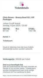 Chris Brown Vip tickets te koop voor 8 juni, Drie personen of meer, Juni