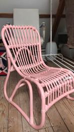Roze rotan kinderstoel, Ophalen of Verzenden, Gebruikt, Stoel(en)