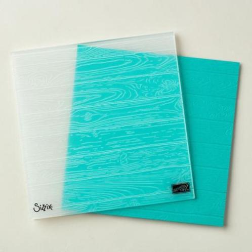 Stampin' Up! Embossing folder Pinewood planks hout, Hobby en Vrije tijd, Kaarten | Zelf maken, Zo goed als nieuw, Pons of Mal