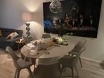 Ronde eettafel 160x120, Huis en Inrichting, Tafels | Eettafels, Ophalen, Kunststof, 100 tot 150 cm, Rond