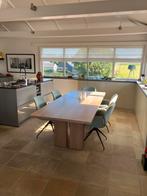 Eikenhouten moderne grote eettafel, Ophalen, Eikenhout, 50 tot 100 cm, Zo goed als nieuw