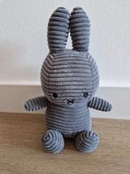 Knuffel Nijntje Miffy rib corduroy donkergrijs konijn K9103, Kinderen en Baby's, Speelgoed | Knuffels en Pluche, Ophalen of Verzenden