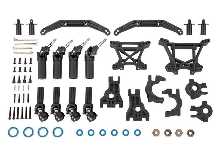 TRAXXAS Outer Driveline & Suspension Upgrade Kit, Black., Hobby en Vrije tijd, Modelbouw | Radiografisch | Auto's, Nieuw, Auto offroad