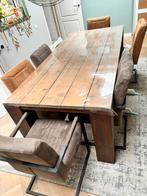 Steigerhouten eettafel 220x100, Tuin en Terras, Tuintafels, Ophalen, Gebruikt, Rechthoekig, Hout