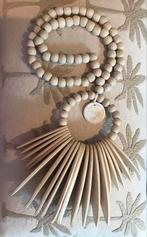 Leuke wandhanger wanddecoratie naturel schelp hout Bali, Verzenden, Nieuw