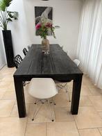 Grote houten eettafel - 270x100 cm, Ophalen, Gebruikt, Eikenhout, 200 cm of meer