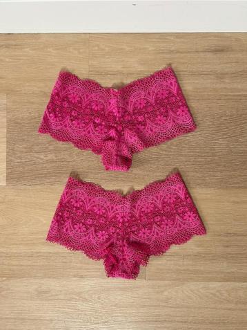 *NIEUW!* 2x roze slip / hipster van Victoria's Secret, mt 36 beschikbaar voor biedingen
