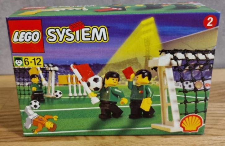 Lego System - 3303 - Voetbaldoel lijnrechters uit 1998 - nie, Kinderen en Baby's, Speelgoed | Duplo en Lego, Gebruikt, Ophalen of Verzenden