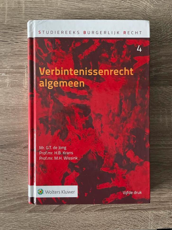Verbintenissenrecht Algemeen (vijfde druk), Boeken, Studieboeken en Cursussen, Zo goed als nieuw, WO, Alpha, Ophalen of Verzenden