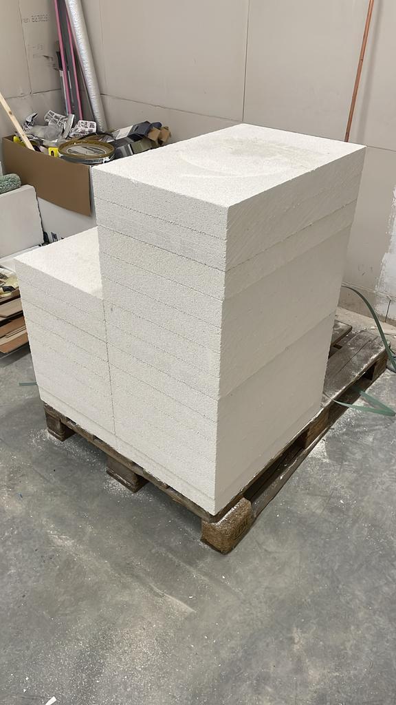 Celbetonblokken - Ytong/Gasbeton 60x40x5 21 stuks, Doe-het-zelf en Verbouw, Metselstenen, Zo goed als nieuw, Beton, Ophalen