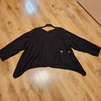 Gidzwart linnen A-line tuniek/top Moonshine incl verzend, Verzenden, Zwart, Maat 46/48 (XL) of groter, Zo goed als nieuw