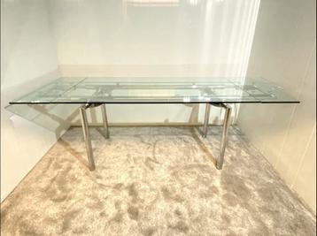 Glazen tafel frame chroom 155 x 45 x 72, zonder glasplaten beschikbaar voor biedingen