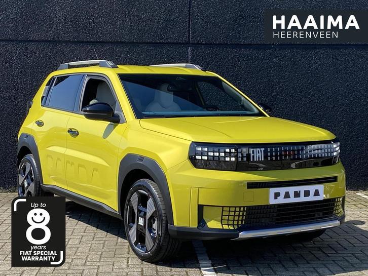 Fiat Grande Panda La Prima 44 kWh | Stoel-, Stuur & voorruit, Auto's, Fiat, Bedrijf, Te koop, Panda, ABS, Achteruitrijcamera, Airbags