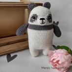 Handgemaakte knuffel pandabeer, Ophalen of Verzenden, Nieuw, Haken, Overige typen