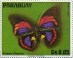 1976 Paraguay Fauna Vlinders en Motten Insecten, Postzegels en Munten, Postzegels | Thematische zegels, Ophalen of Verzenden, Dier of Natuur