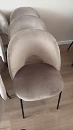 6 eetkamerstoelen beige, Huis en Inrichting, Stoelen, Ophalen, Gebruikt, Overige kleuren, Vier