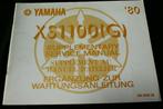 Yamaha XS1100 G 1980 service manual supplement XS 1000, Ophalen of Verzenden, Yamaha