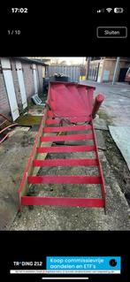Stalen trap met houten treden, Doe-het-zelf en Verbouw, Ladders en Trappen, Ophalen of Verzenden, 2 tot 4 meter