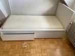 2x Ikea Malm Bedombouw met Lattenbodem, Ophalen, Gebruikt, 90 cm, Eenpersoons