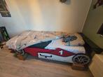 Raceauto bed 90x200cm, Kinderen en Baby's, Kinderkamer | Bedden, Ophalen, 85 tot 100 cm, Gebruikt, Matras